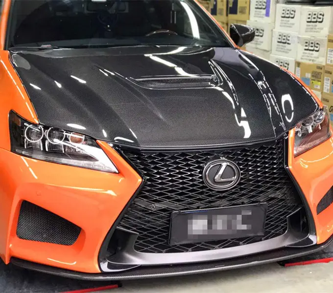 GS-F-STYLE Carbon Fiber Kap Voor 2013-2019 Lexus Gs