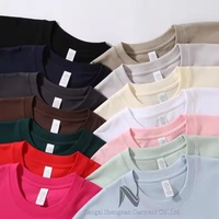 T-shirt Homme Col Tombant 100% Coton Haute Qualité 230 GSM Nouveau Style Coupe Ample Décontractée Version Personnalisable Imprimable
