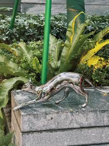 厂家直销可定制现代风格不锈钢猫雕塑抛光工艺 - Product Image 3