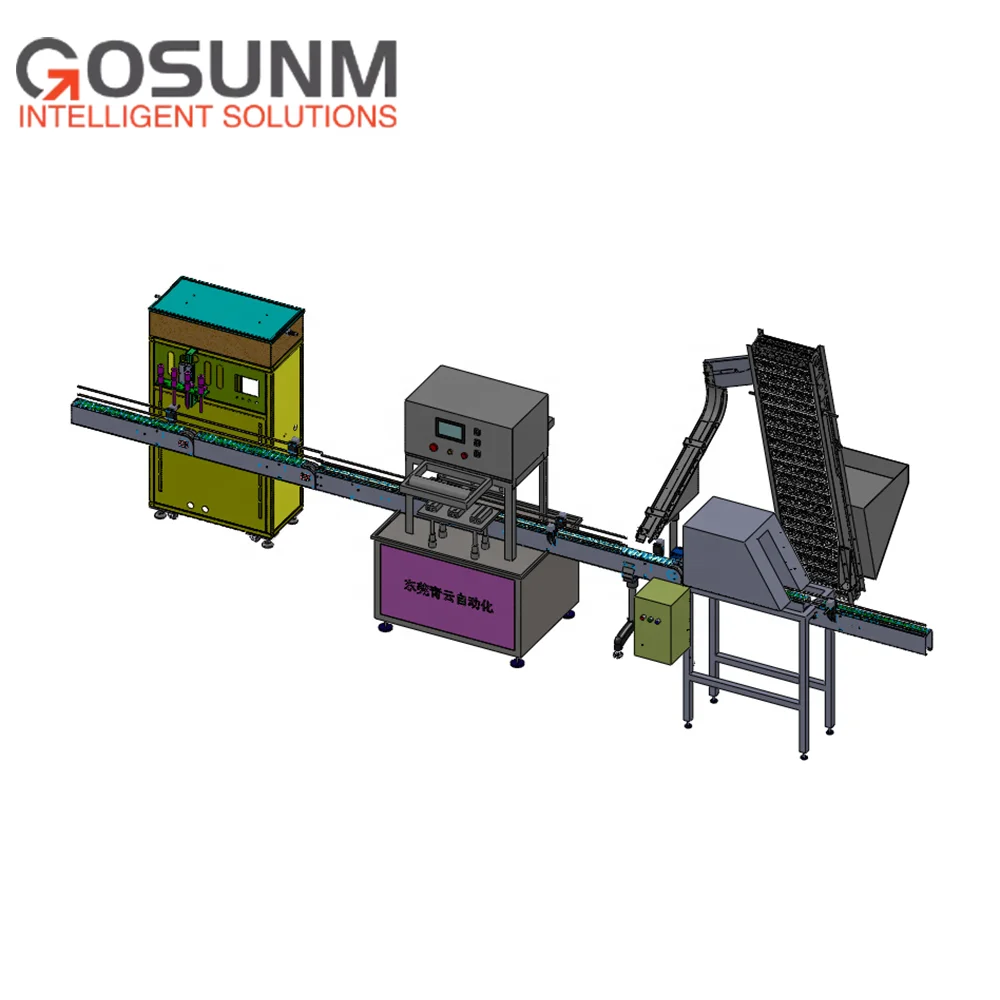 GOSUNM Automatic Fast Speed Wiper Filling Machine and Fast Speed Wiper Bottle Sealing Machine Line
