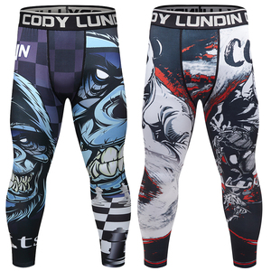 <span class=keywords><strong>Leggings</strong></span> aderenti a compressione da uomo che corrono sport pantaloni da allenamento <span class=keywords><strong>maschili</strong></span> da Jogging pantaloni da Yoga asciutti allenamento Fitness rapido - Product Image 6