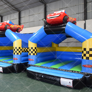 Coche de carreras Castillo hinchable Niños Jumper Bouncer Pequeña Casa de rebote de salto inflable Comercial Blue Jumper para alquiler de fiesta - Product Image 5