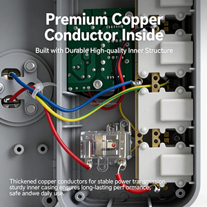 Multipresa, <span class=keywords><strong>Caricatore</strong></span> USB <span class=keywords><strong>da</strong></span> Parete, Estensore a 8 Prese con 4 Porte di Ricarica USB, Prese Elettriche Multiple - Product Image 4