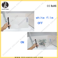Film de verre intelligent électrique PET PDLC, film de protection de la vie privée commutable, bloquant les UV, décoratif, auto-adhésif, pour salle de bain, hôtel/voiture