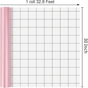 Merture Pink <b>Wrapping</b> <b>Paper</b> 30 In X 32.8 Ft Metallic Grid Lines For Birthday Christmas Wedding - Product Image 3