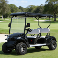 Voiturette de golf électrique économique et pratique 6 places, prix abordable, extérieur personnalisable pour les trajets quotidiens en communauté ou les déplacements courts sur les dunes