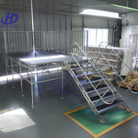 Scène modulaire portable à structure en treillis pour diverses scénarios d'activités, hauteur réglable, options de plusieurs tailles, contreplaqué TUV/Aluminium/Fer