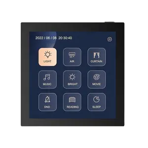 Custom 4 Inch Smart Hotel Multi-functional Control Panel Touch Bedside Central Control Switch