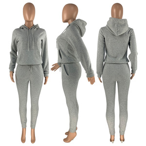 <span class=keywords><strong>Abbigliamento</strong></span> <span class=keywords><strong>Invernale</strong></span> Donna 2026, Tuta Sportiva <span class=keywords><strong>Casual</strong></span> da Donna, Set Due Pezzi con Felpa e Pantaloni Jogger - Product Image 2