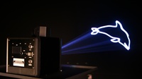Projecteur laser RGB alimenté par batterie, activé par le son, contrôle DMX512, faisceaux lumineux pour l'éclairage de scène, divertissement familial, petit bar