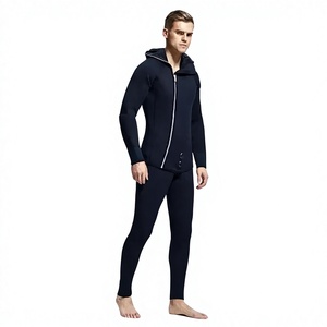 Traje de Neopreno Unisex para Adultos, Manga Larga, Estilo Marinero, 3.0mm de Grosor, Cierre en el Pecho, Color Azul y Negro, Impermeable, para Natación de Verano - Product Image 5