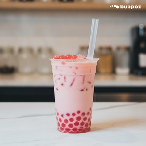 สตรอเบอร์รี่ Popping Boba รสสตรอเบอร์รี่ป๊อปบับเบิ้ลสำหรับชานม - Product Image 3