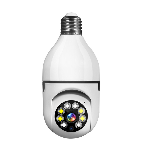 Smart E27 HD IP Security CCTV Network Camera 3MP Wireless Indoor Home Full Color Light Bulb Auto Human Tracking Night Vision