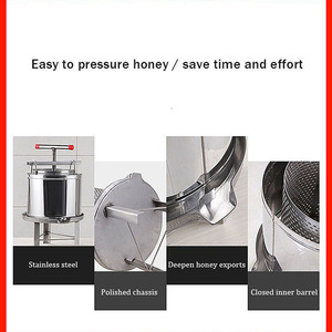 Chất lượng cao thép không gỉ tổ ong sáp ong mật ong Lược sáp ong Máy ép mật ong Máy chế biến bán từ Trung Quốc - Product Image 2