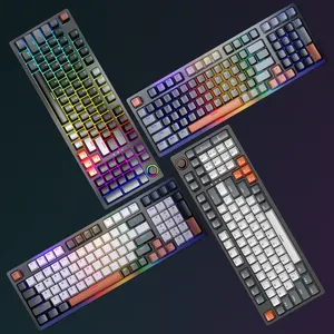 SAMA Produsen Keyboard game terbaik kustom 98 tombol 96% tata letak PC USB Keyboard Mekanikal berkabel