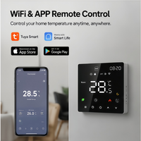 Panel de Pared Inteligente Tuya con Control Remoto por Voz Alexa, Función de Temporizador de Bajo Consumo, Modo Dual, Regulador de Temperatura Interior