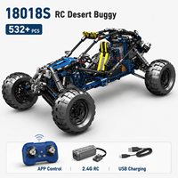 Kit de construction de buggy télécommandé 532 pièces, véhicule d'escalade à transmission par engrenages 2.4G, batterie 7.4V, kit d'assemblage STEM