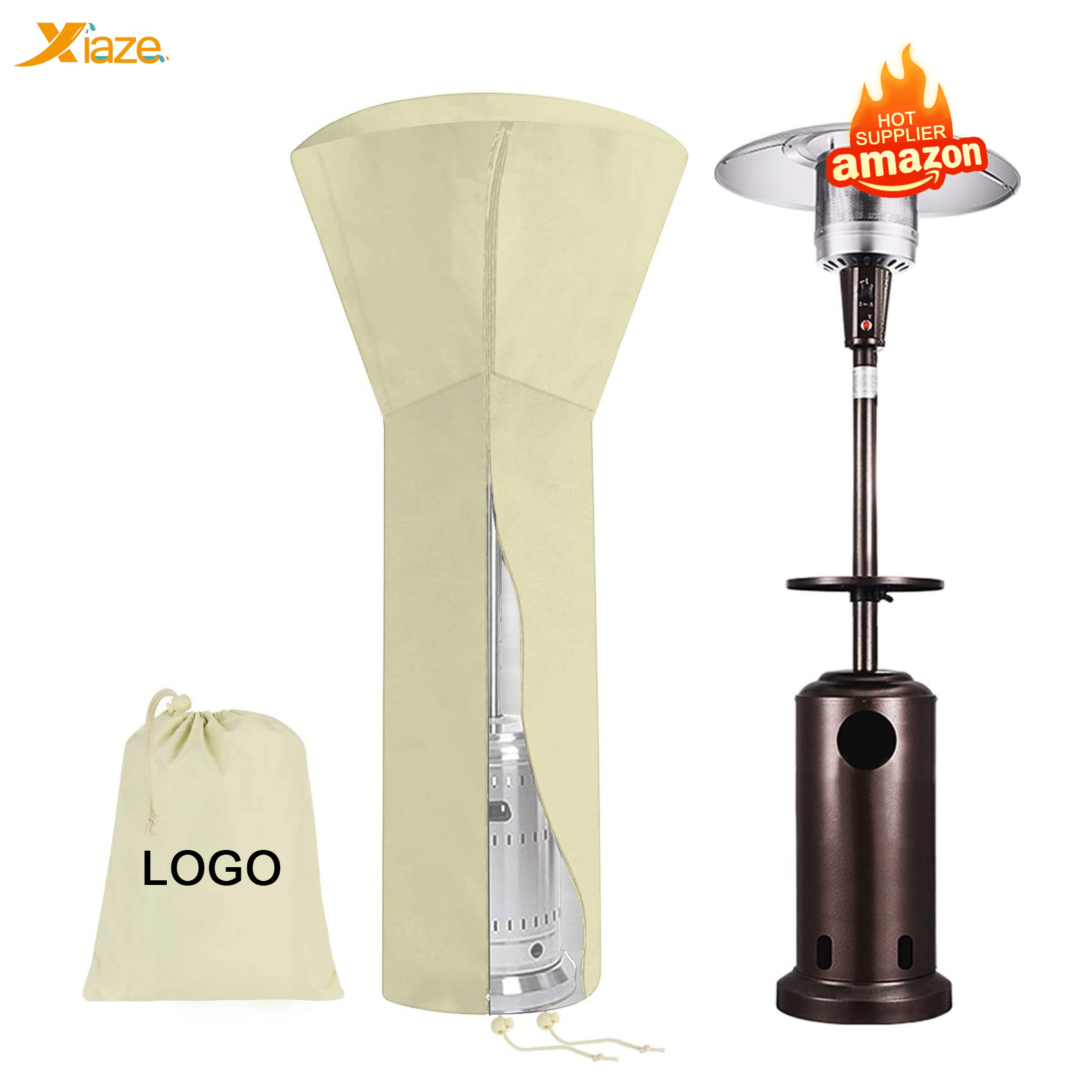 Outdoor Patio Heater Covers Waterproof Full Length 210D/420D/600D Oxford Cloth Furniture Cover