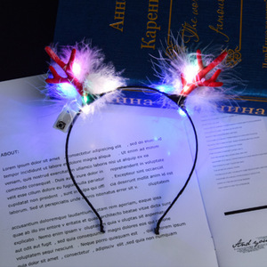 Oreilles de lapin pour enfants bande de cheveux cerceau lumière-clignotant coiffure de lapin pour l'anniversaire de l'enfant fêtes de remise des diplômes de noël fête amusante - Product Image 5