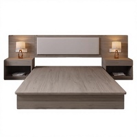 Ensemble de mobilier de chambre d'hôtel pour l'Afrique, lit King/Queen, table de chevet, armoire, chambre complète, MOQ 5 ensembles, usine OEM ODM