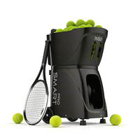 NUEVA Máquina de Entrenamiento de Tenis y Pádel PUSUN con APP y Control Remoto, Robot Lanza Pelotas PT-Smart PRO con Más de 100 Pelotas para Práctica en Interiores y Exteriores