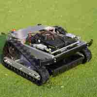 Tondeuse à gazon télécommandée de haute qualité pour jardin, moteur à essence 224cc, robot tondeuse à gazon sur chenilles