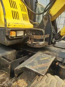 Excavadora de 6 toneladas usada excelente excavadora de ruedas Hyundai 60W-7 bajas horas carretera lista perfecto estado - Product Image 6