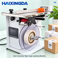 Machine d'étiquetage d'angle semi-automatique pour l'application d'étiquettes adhésives sur les coins des boîtes, équipement d'emballage de cartons