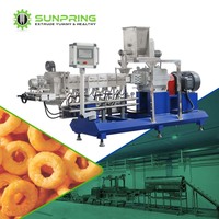 Machine à fabriquer des boulettes de fromage SunPring, extrudeuses Salanty Snacks, ligne de production de snacks Kurekure Puff Corn