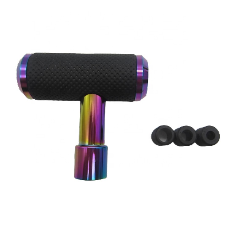 Автомобильный Универсальный Т-образный джойстик из искусственной кожи ручка переключения передач алюминиевая оригинальная ручка переключения передач