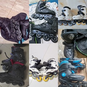 Used Professional Adult Freestyle Single Row Inline Skates Second Hand <strong>Roller</strong> <strong>Blades</strong> for Slalom Skating PU Wheels Soft Comfort - Product Image 3