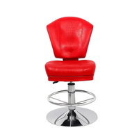 Chaise de bar de poker de jeu, chaise professionnelle en cuir PU pour casino, machines à sous