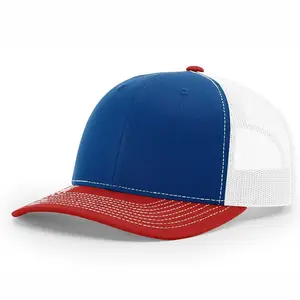 Casquette de Baseball unisexe triple taille unique, accessoire pour camionneur, couvre-chef de Baseball ajustable, triple bleu Royal/blanc/rouge, 112