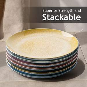 Platos de Cerámica y Juegos de Platos - Aptos para Microondas y Lavavajillas - Porcelana Ecológica y Duradera - Colección <span class=keywords><strong>Las</strong></span> <span class=keywords><strong>Palmitas</strong></span> - Product Image 5