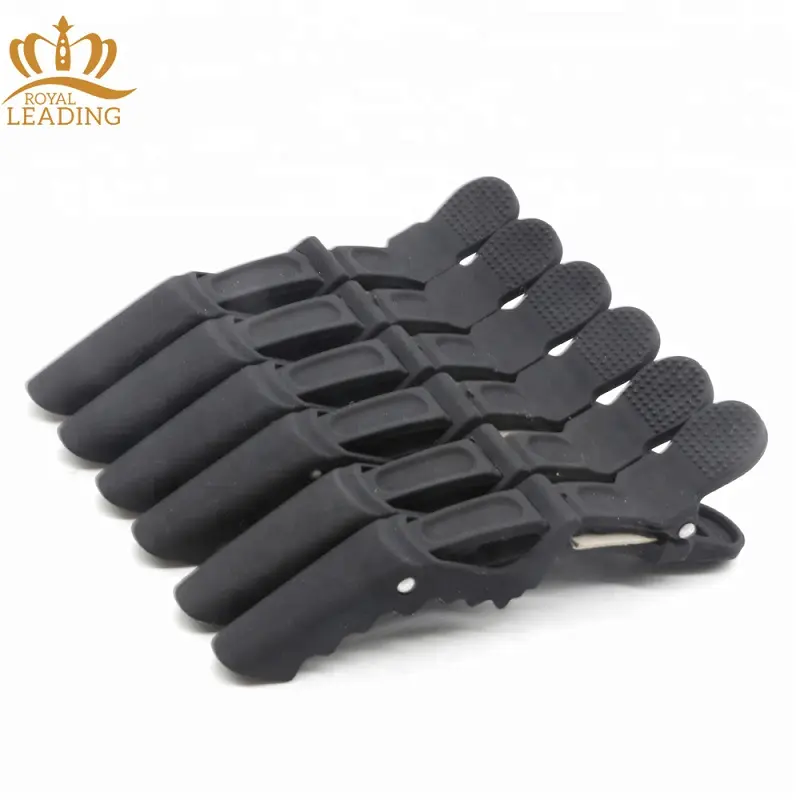 Pinzas para el pelo de cocodrilo, accesorios para el cabello, pinzas de cocodrilo mate de carbono, color negro, precio barato