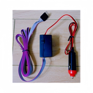 DC12V汽车EL片逆变器，带5通道闪光，定制闪光程序，适用于多闪光汽车贴纸 - Product Image 4