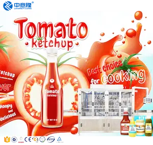 Máquina de enchimento líquido viscoso automática linha enchimento para garrafas tomate ketchup jam chilli sauce bottling machine