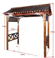 Kiosque d'extérieur durable Fortune Pavilion pour appareil de bénédiction interactif avec assemblage rapide et porte verrouillable