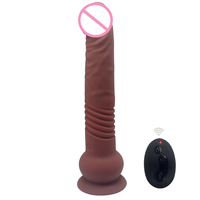 Vibromasseur Dildo en Silicone Commander avec Télécommande, 10 Fonctions, Rechargeable, Étanche, Masseur Personnel, Portée 10m