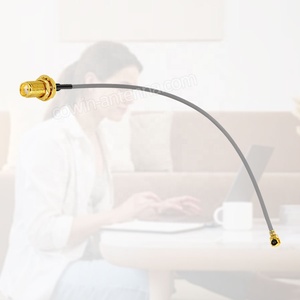RF 1,13 Coaxial UFL U.FL W.FL a SMA <span class=keywords><strong>Cable</strong></span> hembra con <span class=keywords><strong>antena</strong></span> LTE GSM <span class=keywords><strong>Cable</strong></span> de extensión de cola de cerdo RF 10CM 15CM - Product Image 3