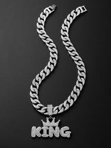 Kalung anjing Fashion berkilau pesta kualitas tinggi rantai hewan peliharaan mewah permata berlian imitasi Aloi - Product Image 5