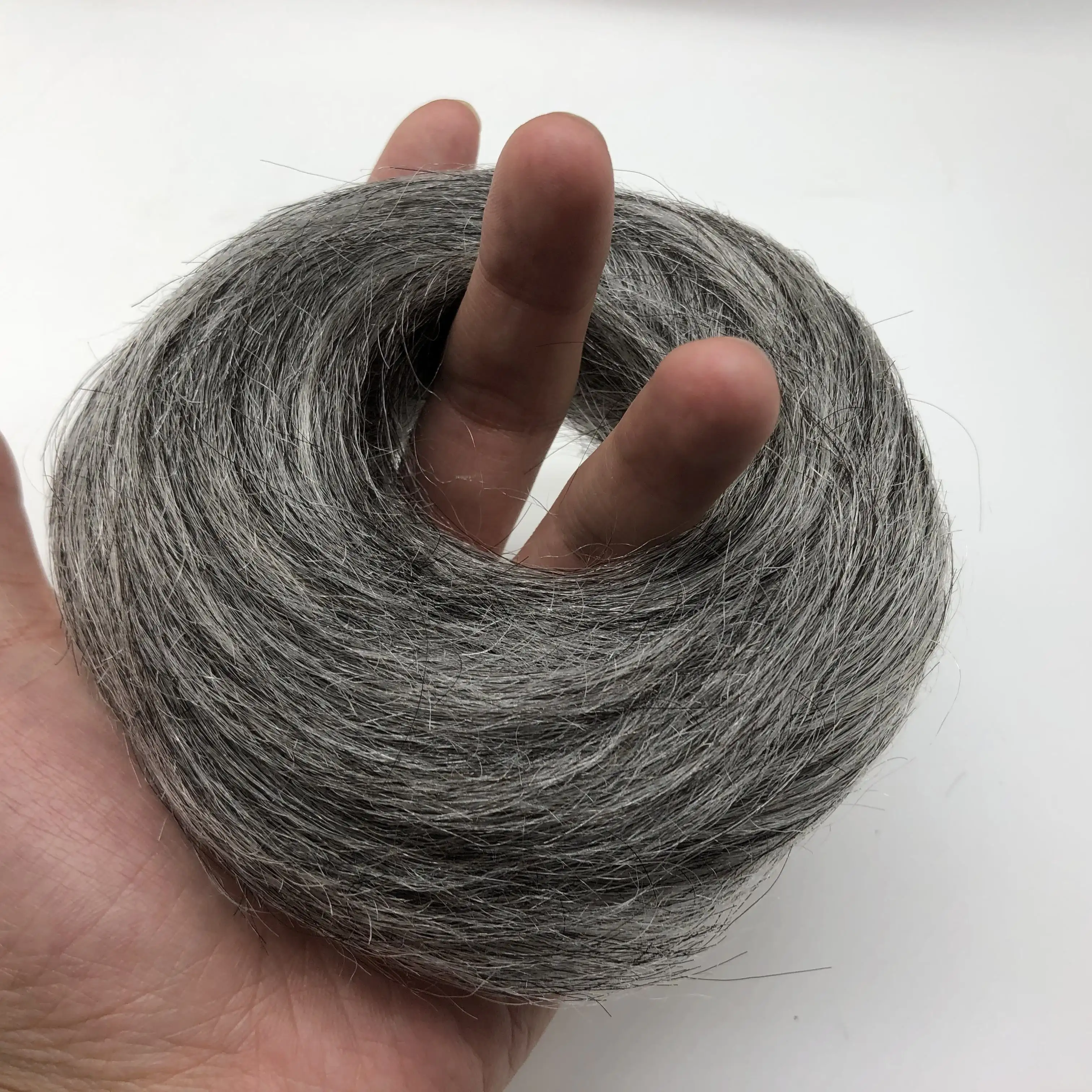 HQ Cheapest Women Extensions Human Hair Scrunchie Messy Buns Grey Hair support OEM/ODM