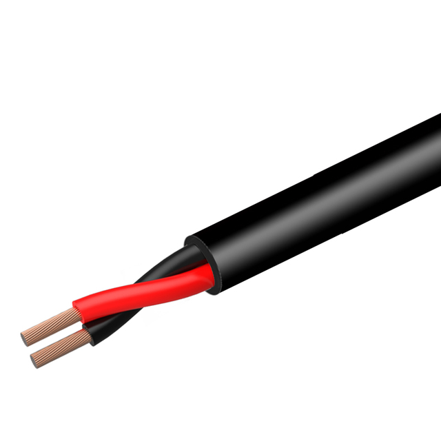 2x4.0sqmm Commercial Building Broadcasting Speaker Wire 2 Cores Flame Retardant LSZH FRNC-C PVC Jacket Microphone Cable
