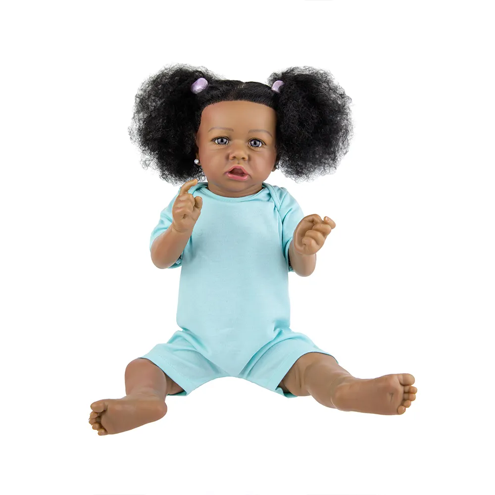 Dolacco boneca realista de 18 polegadas, <span class=keywords><strong>brinquedo</strong></span> de corpo cheio de silicone para menina
