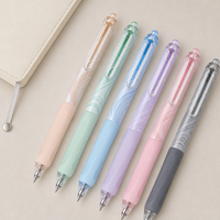 Pulpen Gel Netral Morandi Mute Press Kustom, Estetika Sederhana, Alat Tulis Lucu Kawaii, Ballpoint untuk Sekolah & Kantor, Tinta Cepat Kering