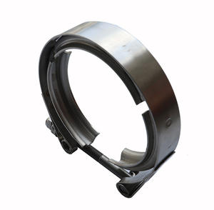 Tuyaux d'échappement de performance Pince en V Bande universelle en acier inoxydable <span class=keywords><strong>SS</strong></span> 304 V pour tuyaux d'échappement Système d'échappement de voiture Colliers en V - Product Image 6