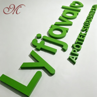Enseigne en lettres 3D en acrylique à éclairage frontal personnalisable avec transformateur pour voitures et entreprises