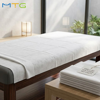 Draps jetables en non-tissé spunlace blanc, directement de l'usine - Multi-usages pour l'hôtellerie et le secteur médical