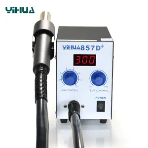 YIHUA 857D + التحكم في درجة الحرارة بندقية لحام محطة الهواء منفاخ الهواء الساخن desoldering ل إعادة العمل لحام محطة