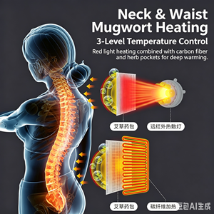 Colchoneta de Masaje Corporal Completo, Masajeador Cervical Eléctrico <span class=keywords><strong>para</strong></span> el Hogar, Cojín de Masaje Lumbar con Calefacción Inteligente - Product Image 4